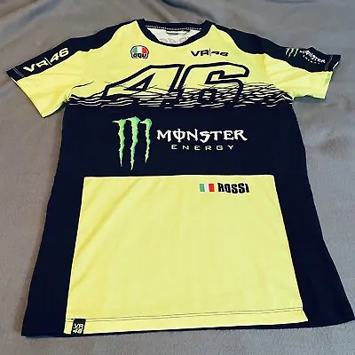 Official Valentino Rossi VR46 Monza Shirt Green Monster Energy Size M Men’s A4 • $20