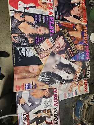 Vintage PlayBoy Magazines 80s Lot  15 Cindy Crawford  Barbi Benton Latoya Twins • $59.99