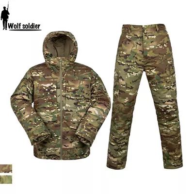 Waterproof Men's Tactical Jacket Pants Sets Military Windbreaker Outdoor Casual • $128.24