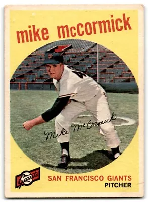 1959 Topps #148 Mike McCormick Low Grade (marked On Back) Vintage Baseball Card • $1.99
