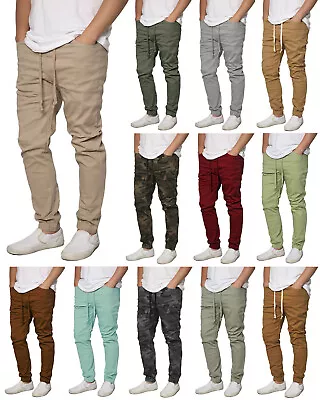 Men's Twill Drop Crotch Jogger Pants S-5XL FREE SHIP • $29.95