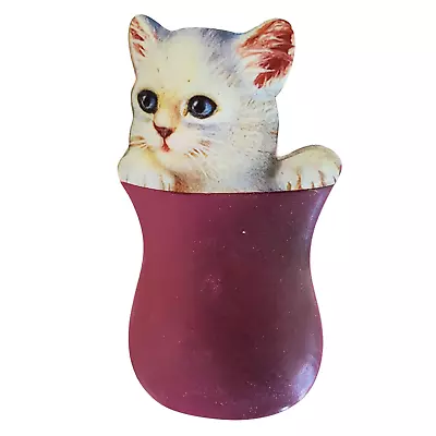 Bradford Exchange Smitten Kitten Kitty Cat Refrigerator Magnet Ceramic #6 • $9.93
