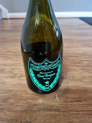 DOM PERIGNON CHAMPAGNE LED ILLUMINATED 75cl GREEN DISPLAY BOTTLE 💋 • £9.99