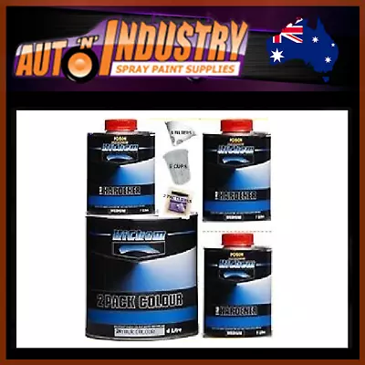 2Lt 2k (2 Pack) AUTO PAINT Complete Kit For SOLID COLOURS Incl. Hardner &Thinner • $129.50