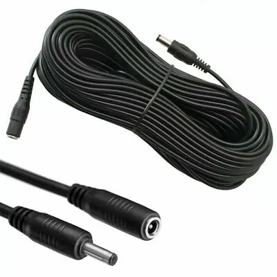 DC Power Supply Extension Cable 5V 9V 12V For CCTV Camera/DVR/PSU Lead 10m Long • £6.99