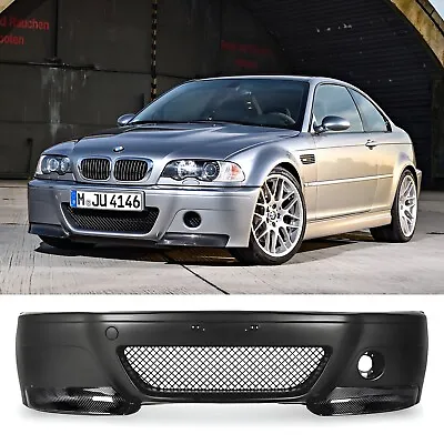 BMW E46 M3 CSL Style ABS Plastic Front Bumper • $595