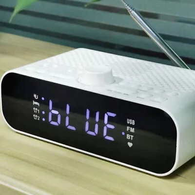 $31.69 • Buy AUS Bedside Clock Radio With Bluetooth LED Digital Portable Radio FM+Alarm Clock