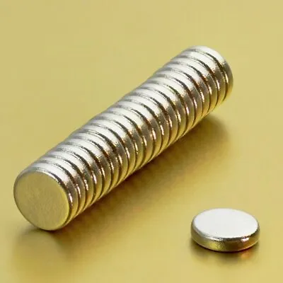 50pcs 4mm X 1mm Silver Round Disc Neodymium Magnets Super Mini Small Magnet Set • $2.90