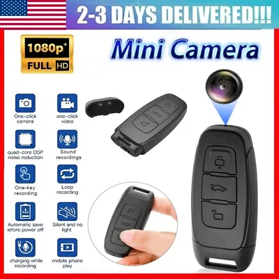 Portable 1080P HD Mini Camera Car Key Fob DVR Recorder Night Vision Camera Video • $31.15