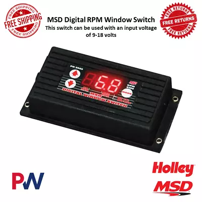 MSD Digital RPM Activated Window Switch Works On Coil-per-Cylinder Applications • $305.07