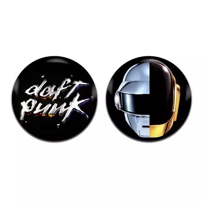 2x Daft Punk Electronic House Dance Rock 25mm / 1 Inch D Pin Button Badges • $2.35