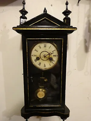 Antique 19-th Century R=A Junghans Pendulum Mini Wall Cock • $598.20