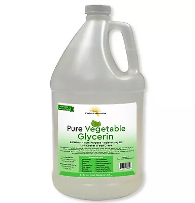 Pure Vegetable Glycerin Half Gallon (64 Oz) USP Kosher VG 100% Food Grade • $27.95