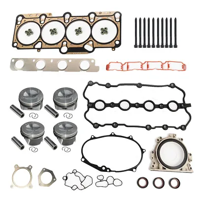 Engine Rebuild Kit Pistons Gaskets Seals For Audi A4 VW Jetta 2.0 TFSI BWA BPY • $138