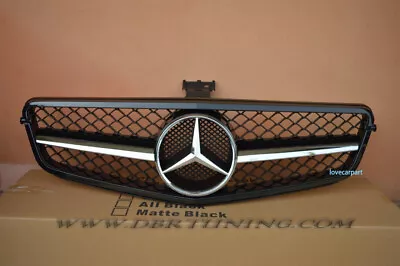 Grill W/Emblem For Mercedes Benz W204 C200 C300 C350 Grille 2008-2013 Chrome • $85.99