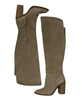 Vince Camuto Madolee Beige Tan Over The Knee Tall Boots Size 7 Beige Boho • $30.99