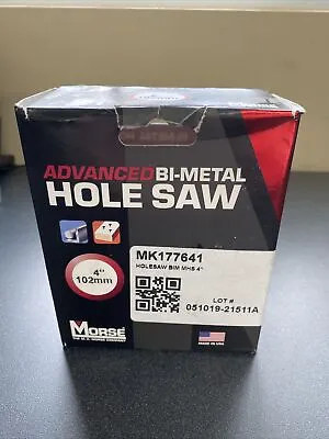 Morse MHS64 (177641) Advanced Bi-Metal Hole Saw 4     • $16.65