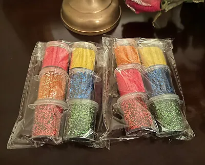 Crafts Set Of 12 Tinsel Glitter Set New • $7.98