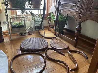 Parts Only BENT Wood CANE Chair Parts Only  2 Legged Caned • $39