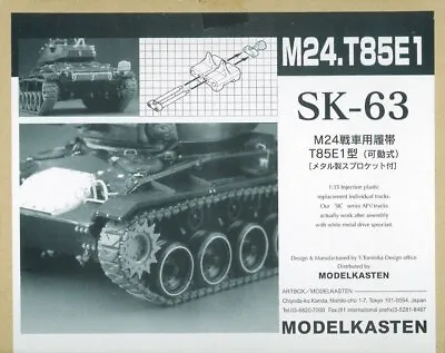 Model Kasten 1/35 M24 Tank Track T85E1 Type Movable • $37.69