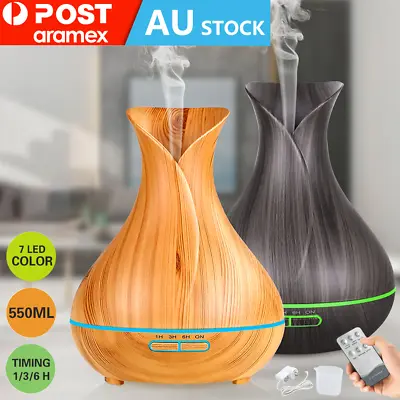 $19.69 • Buy 550ml Aroma Aromatherapy Diffuser LED Oil Ultrasonic Air Humidifier Purifier AU