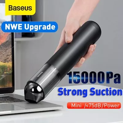 $82.99 • Buy Baseus 15000Pa Car Vacuum Cleaner Powerful Suction Mini Cordless Portable Duster