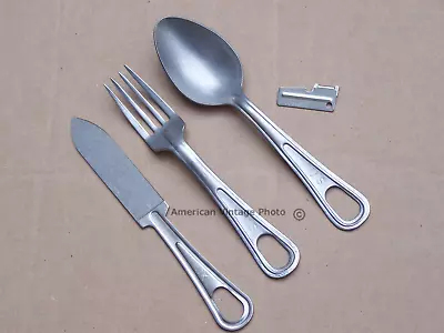 Spoon Knife Fork Utensil SKOCO Utica F Ration Kit Military Camping + Shelby P38 • $19.90