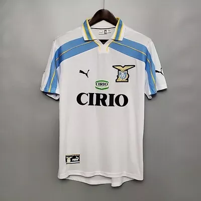 Lazio 100 YEARS Retro / Vintage Home Shirt - White - Various Sizes • £34.99