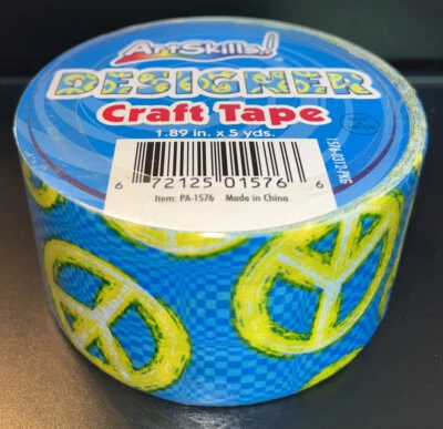 $7.99 • Buy Art Skills Designer PEACE SIGNS Craft Tape Factory Sealed BNIP