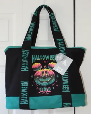 2023 Disney Parks Mickey Mouse Halloween Glow In The Dark Tote Bag Not So Scary • $20