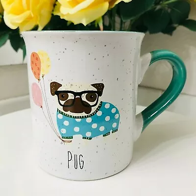 Pug In Sweater Glasses Novelty Animal Dog Coffee Mug Dishwasher Microwave Safe • $35