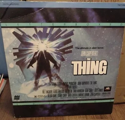 The Thing Letterbox Laserdisc LD John Carpenter Kurt Russell Alien Terror Horror • $32