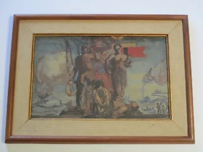 Frederic Dana Marsh Painting Wpa Industrial Nautical Science Engineering Antique • $2300