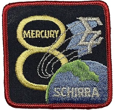 Nasa Patch Mercury 8 Space Mission Schirra Badge Emblem Memento Keepsake • $2.25