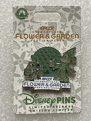 2024 Disney Parks EPCOT Flower & Garden Festival Sorcerer Mickey Topiary Pin • $22