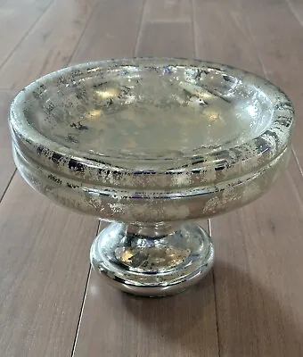 Pottery Barn Mercury Glass Footed Bowl • $85