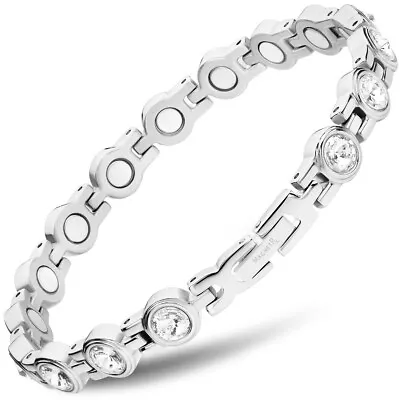 MagnetRX® Women’s Magnetic Therapy Bracelet Pain Relief Crystal Bracelets • $49.95