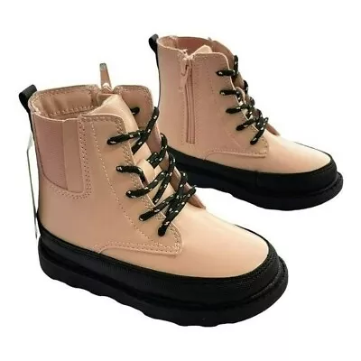 Carters Girls Kids Hiker Lug Sole Pink Boot New Size 8 • $28