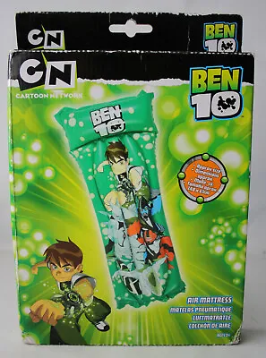 Rare Ben 10 Inflatable Air Mattress Ride On Float Toy Halsall Cartoon Network ! • $84.29