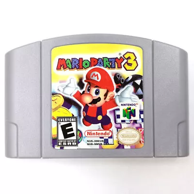 US Mario Party 3 Version Game Cartridge Console Card For Nintendo N64 US Version • $18.99