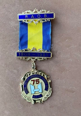 £11.66 • Buy RAOB Royal Buffaloes Masonic Jewel Medal Badge  United Lodge Canadian Lodge