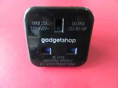 Plug Adapter U.K. To Japan/America/US/AU/NZ/South Pacific - Gadget Shop A3 • £3.95