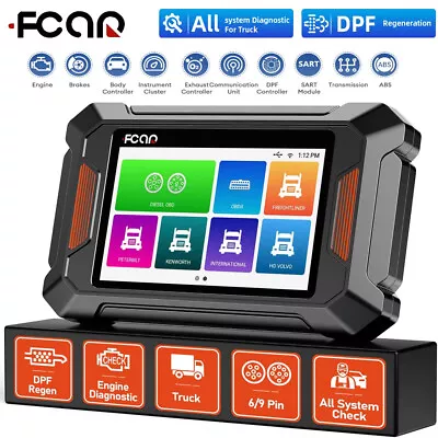 Heavy Duty Truck Diesel OBD2 Scanner DPF Regen Code Reader For Freightliner/Mack • $359.99