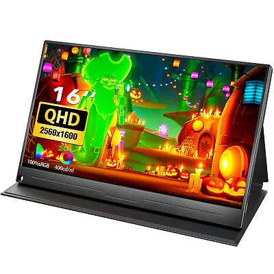 $259 • Buy 16  2K 2560*1600 Portable Monitor Gaming Monitor 16:10 PC Screen HDMI Monitor