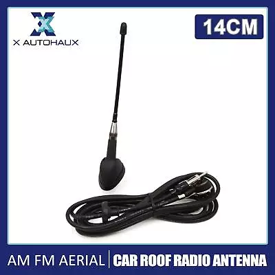 Universal Car Auto Vehicle Roof Mount Radio Signal FM AM Antenna Aerial Black  • $30.09