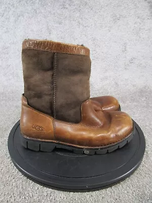 Ugg Boots Womens Size 10 Beacon Brown Leather Shearling • $39.99