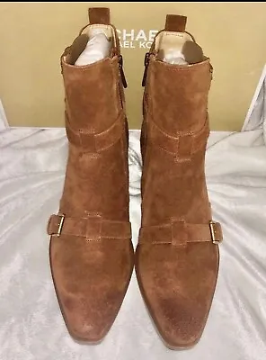 Michael Kors Radley Booties Luggage Brown Sz 10 M New In Box • $105