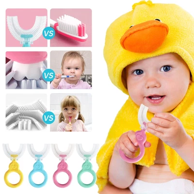 $10.51 • Buy Childrens Ushape Toothbrush For 360° Thorough Cleansing Whitening Oral Pro 1000
