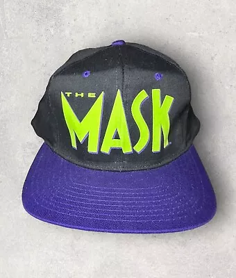 Vintage The Mask Movie Promo SnapBack Hat - Rare - Two Tone - New Old Stock • $89.96