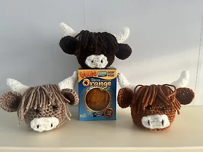 £3.25 • Buy Highland Cow Christmas Terrys Chocolate Orange Crochet Knit Cover - PATTERN ONLY